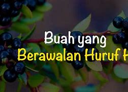 Nama Buah Dari Huruf H Di Indonesia